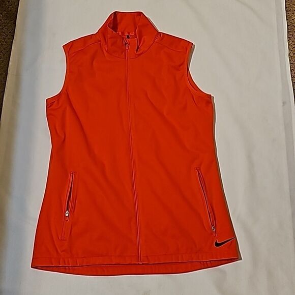 - Nike Golf Vest Size Small Orange - Picture 1 of 8